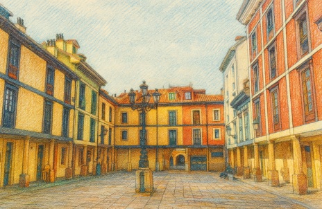 Plaza del Fontán in Oviedo