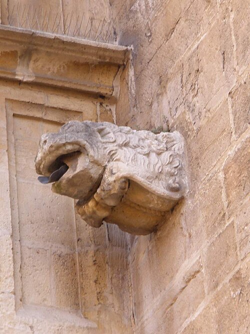 Stone gargoyle of the Cathedral of San Salvador in Oviedo