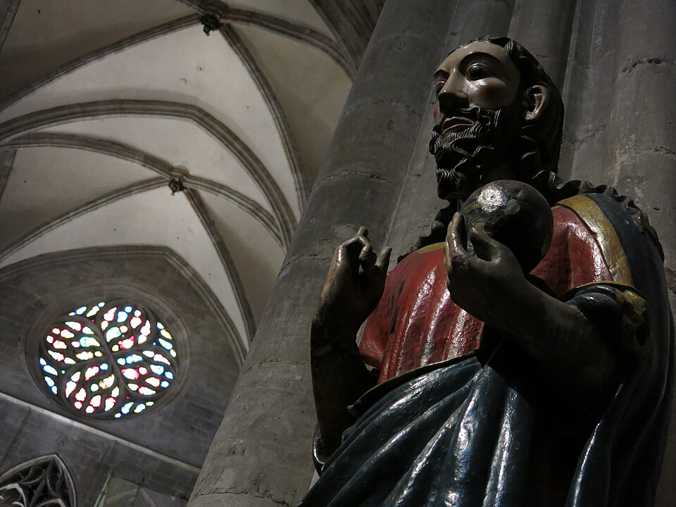 Imagen medieval de El Salvador en la Catedral de Oviedo