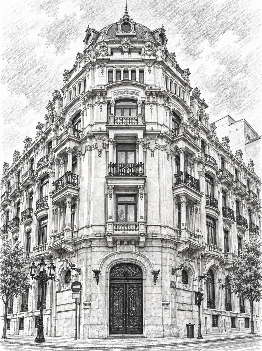 Antiguo Círculo Mercantil de Oviedo, en Marqués de Santa Cruz