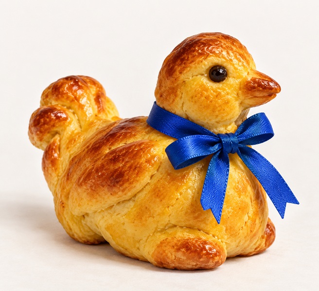 Illustration of a traditional San Mateo paxarina in Oviedo